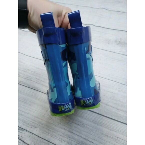 6C Stephen Joseph Shark Rubber Boots - Picture 5 of 8